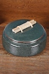Buy_Nakshikathaa - Homeware_Green Studio Pottery Handcrafted Roti Box _at_Aza_Fashions