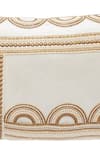 Shop_Nakul Sen_White Velvet Embroidered Cushion Cover With Filler Single Pc _at_Aza_Fashions