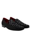 Buy_PAKO_Black Embroidered Matthew Shoes  _at_Aza_Fashions