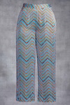 Buy_Gulabo by Abu Sandeep_Multi Color Modal Satin Printed Tribal Chevron Memoni Pant 