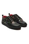 Buy_Banjaaran Studio_Black Bageecha Chintz Pattern Sneakers  _at_Aza_Fashions