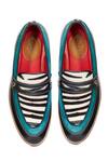 Shop_Banjaaran Studio_Black Zebra Slip-on Loafers  _at_Aza_Fashions