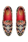 Shop_Banjaaran Studio_Multi Color Patola Leather Loafers  _at_Aza_Fashions