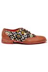 Banjaaran Studio_Multi Color Handcrafted Leather Brogue Shoes _Online_at_Aza_Fashions