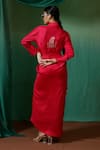 Shop_Chokhi Chorri_Pink Roop Silk Shirt Draped Skirt Set_at_Aza_Fashions