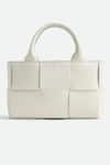 Buy_Pine And Drew_White Aurora Leather Textured Tote Bag_at_Aza_Fashions