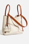 Shop_Pine and Drew_White Becca Textured Bag _at_Aza_Fashions