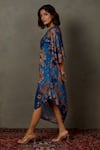 RI.Ritu Kumar Blue Rayon Crepe Printed And Hand Embroidered Floral Liberty Draped Dress Online at Aza Fashions RI.Ritu Kumar_Blue Rayon Crepe Printed And Hand Embroidered Floral Liberty Draped Dress _Online_at_Aza_Fashions