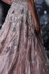 Dolly J_Pink Tissue Crystals, Pearls Sweetheart Neck Aris Metallic Embroidered Gown _Online_at_Aza_Fashions