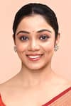 Moh-Maya by Disha Khatri_Gold Plated Diamonds, Stones Kundan Polki Embellished Stud Earrings _Online_at_Aza_Fashions