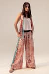 Buy Reena Sharma Pink Cotton Embroidery Samara Paisley Print Pant at Aza Fashions Buy_Reena Sharma_Pink Cotton Embroidery Samara Paisley Print Pant _at_Aza_Fashions