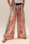 Reena Sharma Pink Cotton Embroidery Samara Paisley Print Pant Online at Aza Fashions Reena Sharma_Pink Cotton Embroidery Samara Paisley Print Pant _Online_at_Aza_Fashions