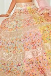 Buy_Lalita Dagliya_Multi Color Silk Organza Embroidered Floral Resham Bridal Lehenga Set _Online_at_Aza_Fashions
