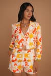 Shop_Nassh_Multi Color Lyocell Printed Macrae Notched Lapel Collar Jacket And Shorts Set _Online_at_Aza_Fashions