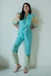Buy_Nassh_Multi Color Pure Linen Printed Beach Notched Lapel Collar Jumpsuit _Online_at_Aza_Fashions