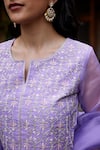 Buy_Seher Jaipur_Purple Muslin Silk Embroidered Floral Round Almiza Kurta Pant Set 