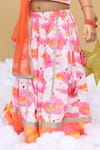 Buy_Little Shiro_Off White 100% Cotton Satin Sunshine In My Pocket Cloud Lehenga Blouse Set _Online_at_Aza_Fashions