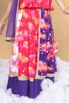 Buy_Little Shiro_Purple 100% Cotton Satin Print Is The Limit Magic Lehenga Blouse Set _Online_at_Aza_Fashions