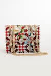 Shop_The Garnish Company_Red Floral Bloom Print Sling Bag _at_Aza_Fashions