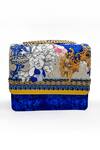 Buy_The Garnish Company_Blue Floral Kendari Print Sling Bag _at_Aza_Fashions