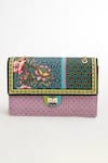 Buy_The Garnish Company_Green Tile Aconite Print Sling Bag _at_Aza_Fashions