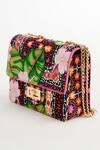 Buy_The Garnish Company_Fuchsia Floral Tiles Print Sling Bag _Online_at_Aza_Fashions
