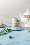 Vigneto_Blue Finest Premium Porcelain Flower Embossed Tea Set _Online