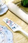Shop Vigneto Blue Finest Premium Porcelain Spring Meadows Pattern Serving Set Online at Aza Fashions Shop_Vigneto_Blue Finest Premium Porcelain Spring Meadows Pattern Serving Set_Online_at_Aza_Fashions