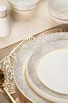 Buy_Vigneto_White Finest Premium Porcelain Floral Pattern Dinner Set_Online_at_Aza_Fashions