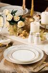 Vigneto_White Finest Premium Porcelain Floral Pattern Dinner Set_at_Aza_Fashions