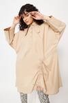 Buy_Two Point Two_Beige 100% Cotton Poplin Plain Scoop Mamaro String Tie-up Kaftan Dress _at_Aza_Fashions