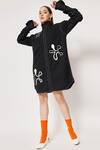 Two Point Two_Black 100% Cotton Poplin Embroidered Floral Rym Work Shirt Dress _at_Aza_Fashions