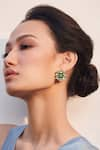 Buy_Aulerth X Suneet Varma_Green Engineered Stones Olea Embellished Stud Earrings _at_Aza_Fashions