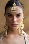 Buy_Aulerth X JJ Valaya_White Engineered Stones Amelia Embellished Maangtikka _at_Aza_Fashions