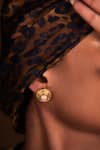 Aulerth X JJ Valaya_Pink Crystals, Stones Miniature Embellished Studs _Online_at_Aza_Fashions