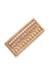 Buy_Aulerth X JJ Valaya_Gold Plated Engineered Stones Embellished Brooch _at_Aza_Fashions