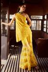 Buy_Rococo_Yellow Net Sequins, Cut Work One Scintilla Embroidered Tunic With Sharara _at_Aza_Fashions