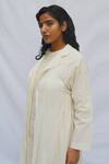 Shop_Ahmev_Ivory Kota Doria Collared Raglan Sleeves Flora Vine Print Jacket _Online_at_Aza_Fashions