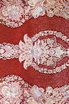 Buy_Qaaleen_Red Viscose Silk And Acrylic Handcrafted Floral Carpet _Online_at_Aza_Fashions