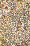 Qaaleen_Beige Silk Hand Knotted Handcrafted Carpet _Online_at_Aza_Fashions