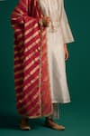 Buy_Anantaa by Roohi_Off White Kurta And Pant Silk Chanderi Embroidered Placement Set With Dupatta _Online