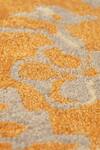 Qaaleen_Grey New Zealand Wool And Viscose Silk Hilton Carpet_at_Aza_Fashions