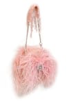 Buy_EENA_Pink Embellished Placed Rhinestone Clutch_at_Aza_Fashions