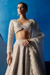 Buy Mrunalini Rao Off White Silk, Organza Pearls, Embroidery V-neck Noor Hand Bridal Lehenga Set Online at Aza Fashions Buy_Mrunalini Rao_Off White Silk, Organza Pearls, Embroidery V-neck Noor Hand Bridal Lehenga Set _Online_at_Aza_Fashions