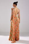 Shop_DiyaRajvvir_Green Modal Pre Draped Sharara Saree With Cutdana Embellished Blouse _at_Aza_Fashions
