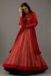 Buy_Rohit Bal_Silk Chanderi Carnation Bloom Banasai Jaal Embroidered Anarkali Set _Online_at_Aza_Fashions