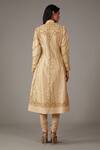 Shop_Rohit Bal_Beige Silk Chanderi Sequin Embroidered Kalidar Kurta Churidar Set _at_Aza_Fashions