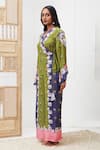 Soup By Sougat Paul Green Crepe V-neck Floral Printed Angrakha And Pant Set Online at Aza Fashions Soup By Sougat Paul_Green Crepe V-neck Floral Printed Angrakha And Pant Set _Online_at_Aza_Fashions