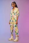 Buy_So US By Sougatpaul_Multi Color Cotton Collared Streetwise Printed Romper _Online_at_Aza_Fashions