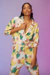 So US By Sougatpaul_Multi Color Cotton Collared Streetwise Printed Romper _at_Aza_Fashions